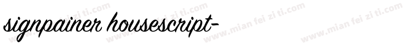 signpainer housescript字体转换